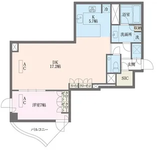 ジュールA【11階】の間取り