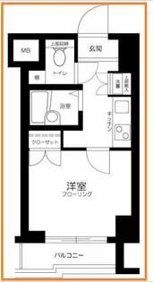 ルーブル白金高輪【7階】の間取り