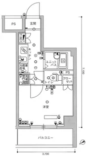 スカイコート池上壱番館【9階】の間取り