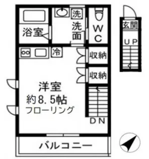 ディアコート東長崎【2階】の間取り