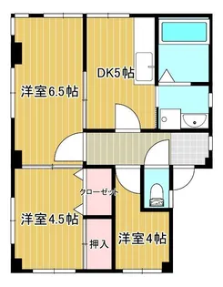 鳩宿マンション【3階】の間取り