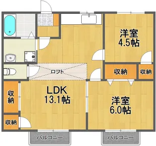 笹本ハイツ【2階】の間取り