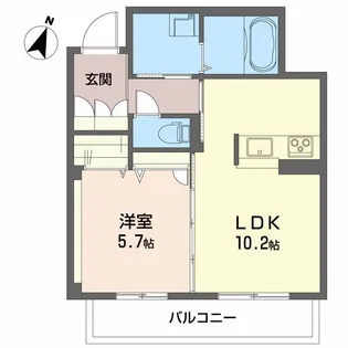シャーメゾン ヒルズ III棟【3階】の間取り