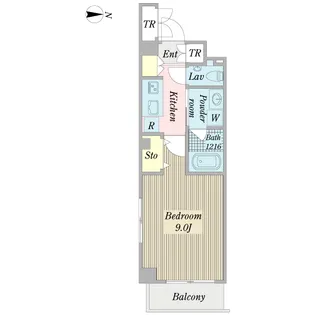 エスポワール奈奈【3階】の間取り