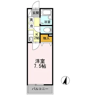 シャトル松原【2階】の間取り