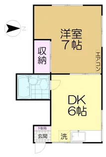 堀江アパート【2階】の間取り