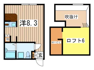プリマ十弐番館【1階】の間取り