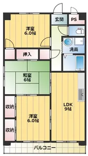 ノーブル川内【2階】の間取り