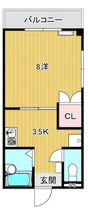 セゾン・ド・みによん【3階】の間取り