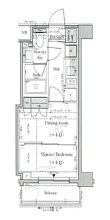 パークリュクス蒲田一丁目【5階】の間取り