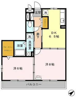 グランフィールド松江II【3階】の間取り