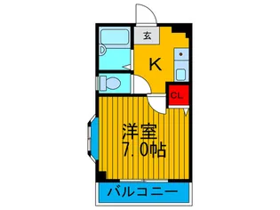 メゾンフラッグ【2階】の間取り