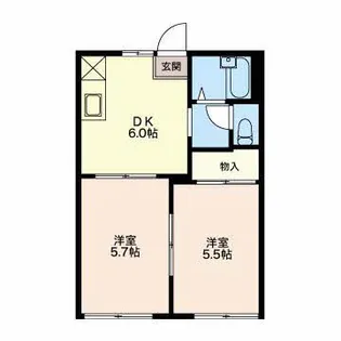 コートビレッジジュン【1階】の間取り