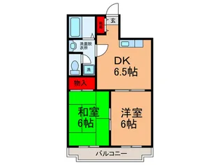 ウィステリア東田辺【4階】の間取り