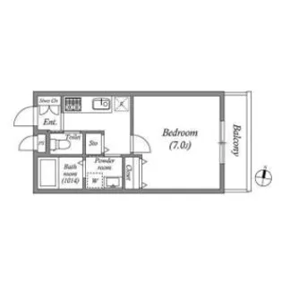 GRAND CASA TENJINGAWA【1階】の間取り