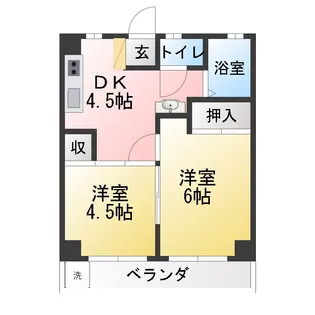 コーポタカギ【2階】の間取り