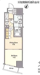 リテラス渋谷笹塚【7階】の間取り