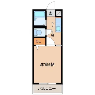 ブラッサム【4階】の間取り