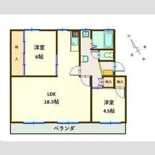 AZGarden千本浜公園1号棟【3階】の間取り