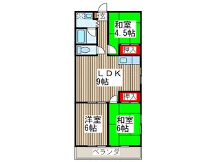 田中グリーンマンション【1階】の間取り