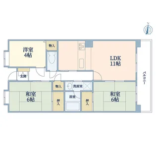 けやき通り南四番館【12階】の間取り