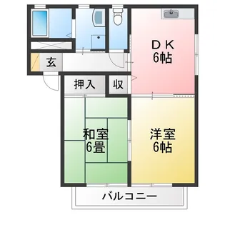 プログレス篠目 C【2階】の間取り