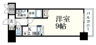 プレサンス京都四条河原町ネクステージ【3階】の間取り