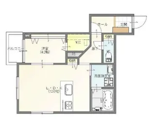 TIMEOFF 薬師堂【2階】の間取り