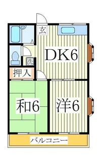柏コーポ【2階】の間取り