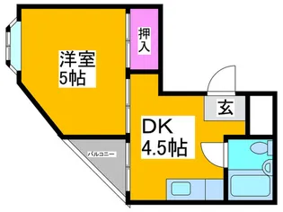 ペールブルー【3階】の間取り