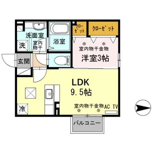 ハイム・リファインド-3【1階】の間取り