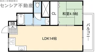 黒川兄弟マンション【1階】の間取り