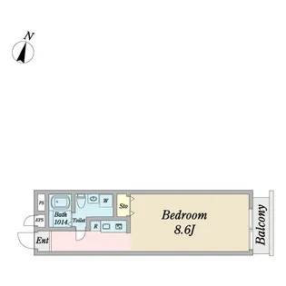 QUVELLA阿佐ヶ谷【3階】の間取り