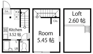 ハーミットクラブハウス白楽の間取り