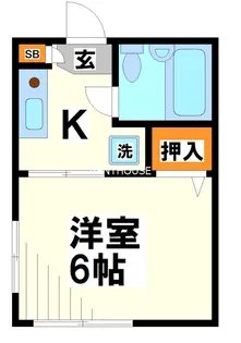 パル調布【電気通信大学受験生事前予約可能物件】【2階】の間取り
