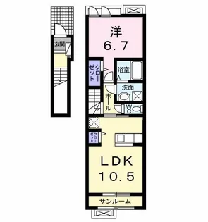 ミ カーサ 弐番館【2階】の間取り