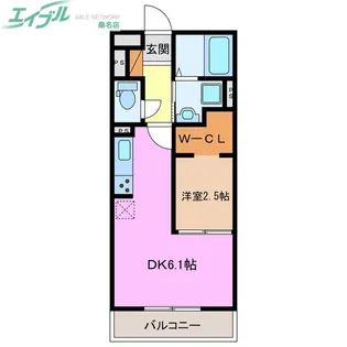 スタブリテラス大山田【2階】の間取り