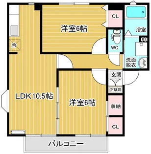 アルティス飯島B【1階】の間取り