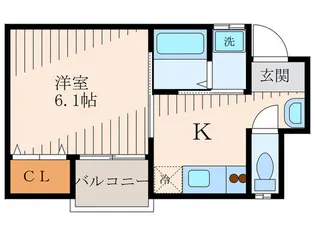 メゾン東桜木【1階】の間取り