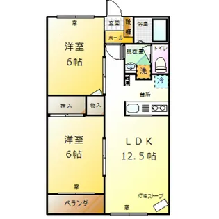 Mハイツ寿2【2階】の間取り