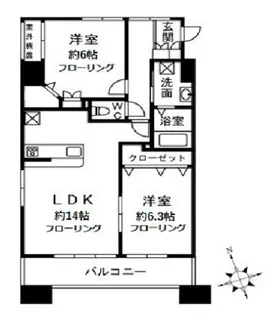 パークアレー川口【10階】の間取り