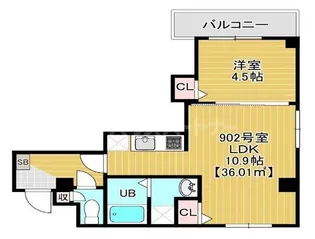 Park Residence 東千葉【9階】の間取り