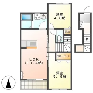 マルゴ参番館【2階】の間取り