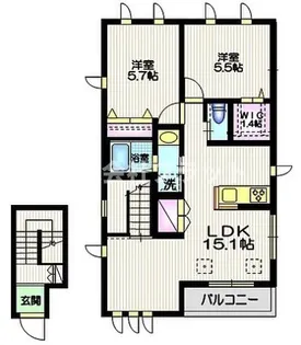 テラス瀬田【2階】の間取り
