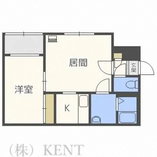 フェアモント山の手【1階】の間取り