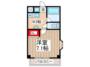 航空公園HAビルII【3階】の間取り