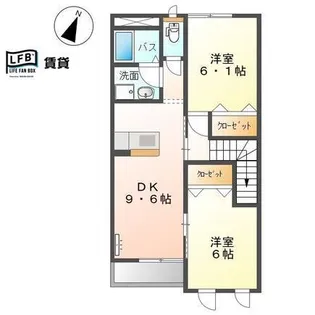 ベルローズ【2階】の間取り