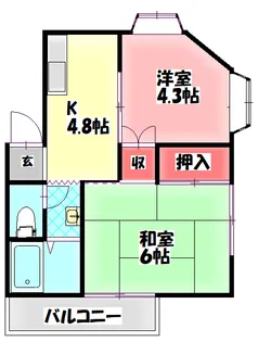 サンパテオ【2階】の間取り