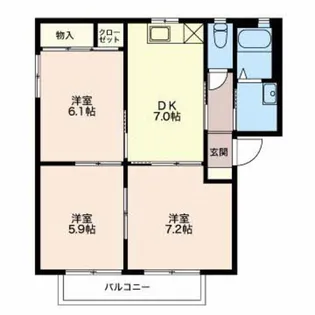 プロヴァンスB【2階】の間取り