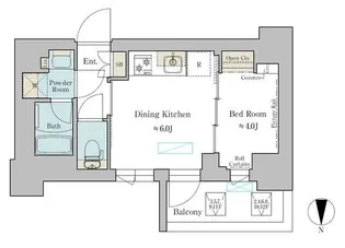 Brillia ist 武蔵小杉【7階】の間取り